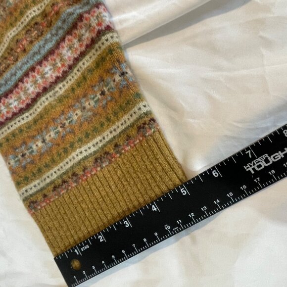 Tommy Hilfiger XXL Fair Isle Lambswool Sweater Crewneck Ribbed Hem and Cuffs - Picture 13 of 14